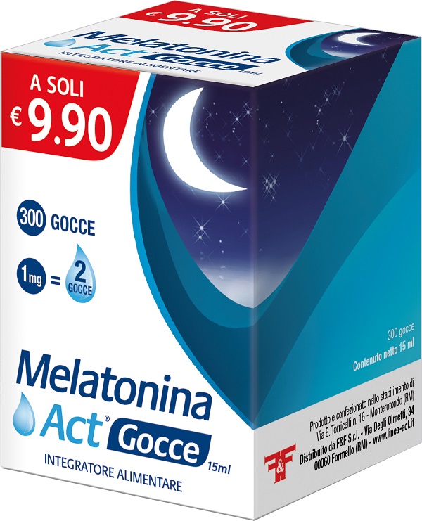 MELATONINA ACT GOCCE 15 ML - Parafarmacia Mostacciano