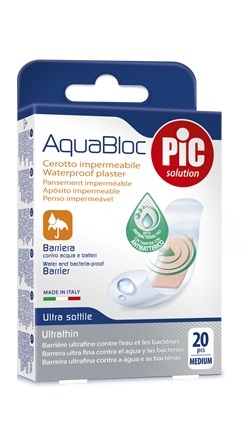 CEROTTO PIC AQUABLOC 19X72MM ANTIBATTERICO 20 PEZZI - Parafarmacia Mostacciano