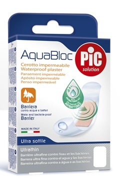 CEROTTO PIC AQUABLOC 10X10CM ANTIBATTERICO 5 PEZZI - Parafarmacia Mostacciano