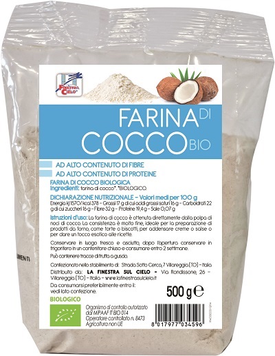 FSC FARINA DI COCCO BIO AD ALTO CONTENUTO DI FIBRA 500 G - Parafarmacia Mostacciano