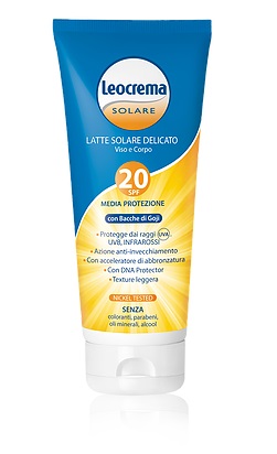 LEOCREMA SOLARE GOJY SPF20 200 ML - Parafarmacia Mostacciano