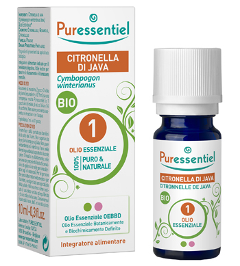 PURESSENTIEL CITRONELLA JAVA OLIO ESSENZIALE BIO 10 ML - Parafarmacia Mostacciano