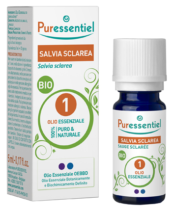 PURESSENTIEL SALVIA SCLAREA OLIO ESSENZIALE BIO 10 ML - Parafarmacia Mostacciano