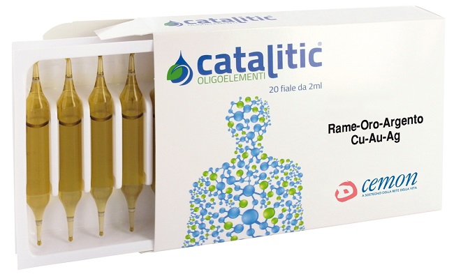 CATALITIC OLIGOELEMENTI RAME ORO ARGENTO CU-AU-AG 20 AMPOLLE - Parafarmacia Mostacciano