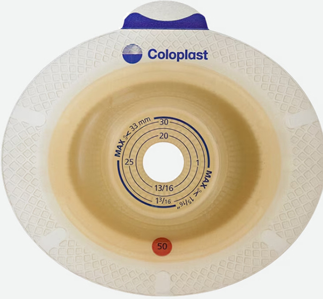 PLACCA PER UROSTOMIA SISTEMA A 2 PEZZI SENSURA XPRO CONVEX LIGHT FORO RITAGLIABILE 15-23MM FLANGIA 40MM 5 PEZZI - Parafarmacia Mostacciano