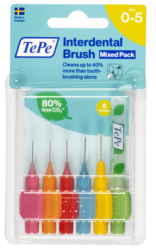 TEPE SCOVOLINI MISTI 6 PEZZI ROSA A VERDE - Parafarmacia Mostacciano