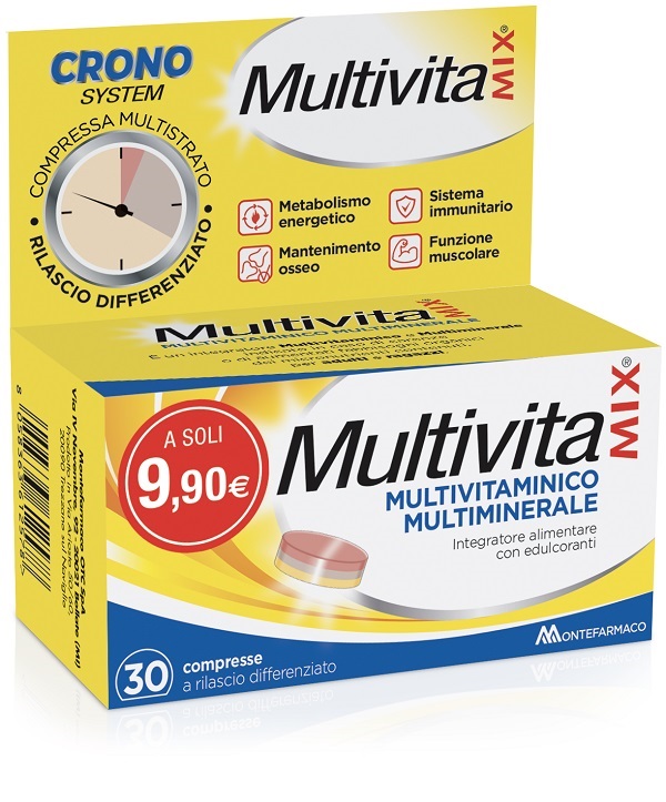 MULTIVITAMIX CRONO 30 COMPRESSE - Parafarmacia Mostacciano