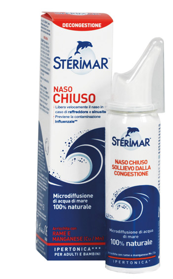 STERIMAR IPERTONICO CU/MC NASO CHIUSO SPRAY 50 ML - Parafarmacia Mostacciano