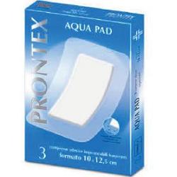 GARZA COMPRESSA PRONTEX AQUA PAD 10X12,5 CM 3 PEZZI - Parafarmacia Mostacciano