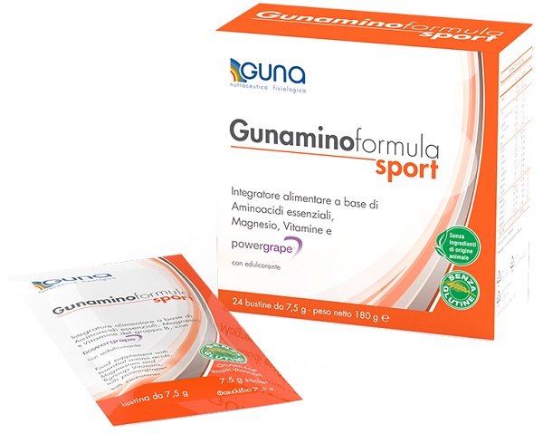 GUNAMINOFORMULA SPORT 24 BUSTE 180 G - Parafarmacia Mostacciano