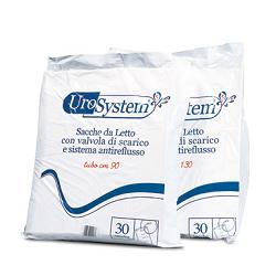 SACCA DI DRENAGGIO DA LETTO PER INCONTINENZA UROSYSTEM TUBO 130 CM CON SCARICO 30 PEZZI - Parafarmacia Mostacciano
