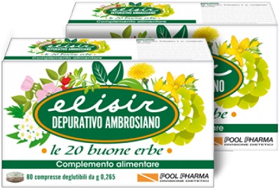 ELISIR DEPURATIVO AMBROSIANO 80 COMPRESSE 21,20 G - Parafarmacia Mostacciano