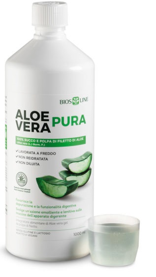 BIOSLINE ALOE VERA SUCCO POLPA 1 LITRO - Parafarmacia Mostacciano