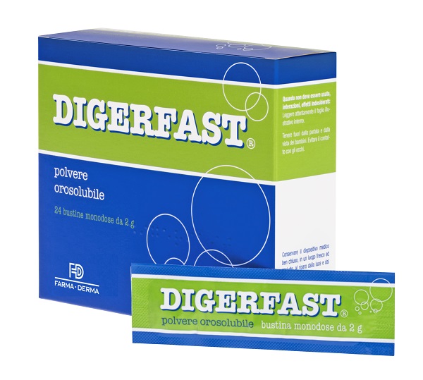 DIGERFAST POLVERE 24 BUSTINE MONODOSE 2 G - Parafarmacia Mostacciano