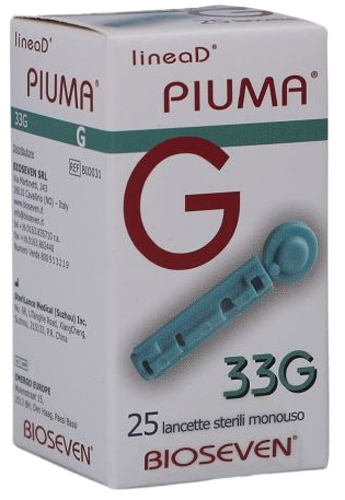 LANCETTE PUNGIDITO LINEA D PIUMA GAUGE 33 25 PEZZI - Parafarmacia Mostacciano