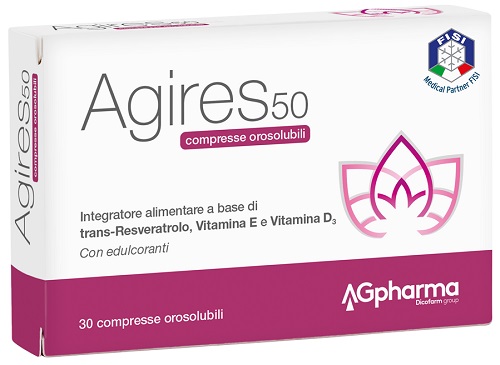 AGIRES 50 30 COMPRESSE OROSOLUBILI SCATOLA 5,4 G - Parafarmacia Mostacciano