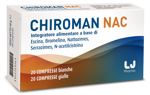 CHIROMAN NAC 20 COMPRESSE BIANCHE + 20 COMPRESSE GIALLE - Parafarmacia Mostacciano