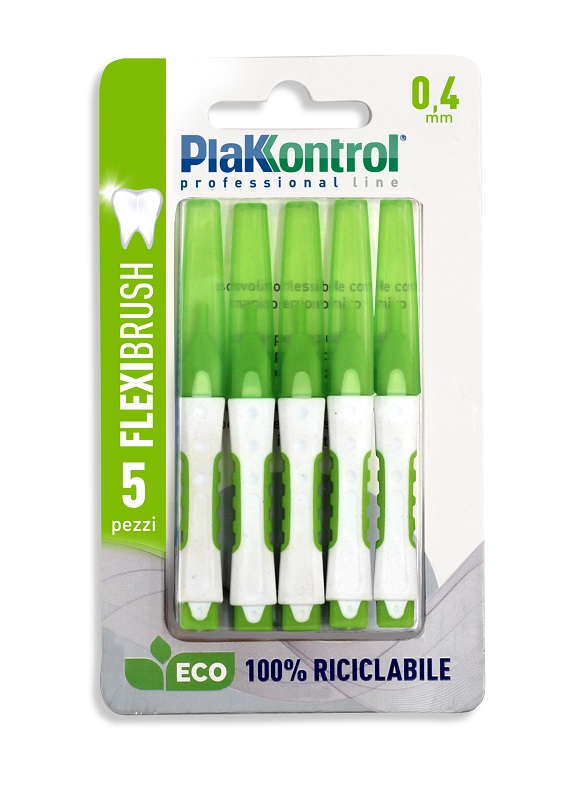 PLAKKONTROL SCOVOLINO INTERDENTALE FLEXI BRUSH04 BLISTER 5 PEZZI - Parafarmacia Mostacciano