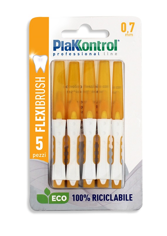 PLAKKONTROL SCOVOLINO INTERDENTALE FLEXI BRUSH07 BLISTER 5 PEZZI - Parafarmacia Mostacciano