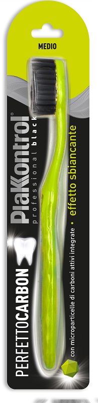 PLAKKONTROL PERFETTO CARBON SPAZZOLINO MANUALE BLISTER 1 PEZZO - Parafarmacia Mostacciano