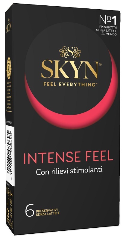 PROFILATTICO ANSELL AKUEL SKYN INTENSE FEEL B 6 PEZZI - Parafarmacia Mostacciano