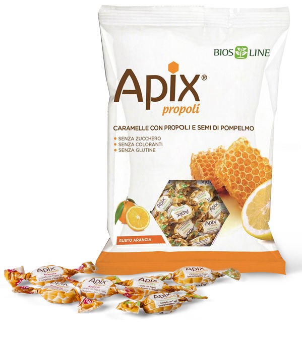APIX PROPOLI CARAMELLA ARANCIA 50 G - Parafarmacia Mostacciano