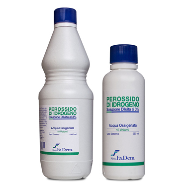 ACQUA OSSIGENATA 10VOL 1000 ML - Parafarmacia Mostacciano
