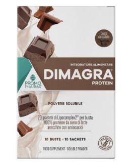 DIMAGRA PROTEIN CIOCCOLATO 10 BUSTE - Parafarmacia Mostacciano