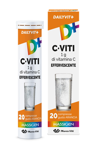 DAILYVIT+ C VITI 1G DI VITAMINA C EFFERVESCENTE 20 COMPRESSE - Parafarmacia Mostacciano