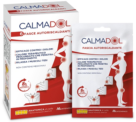 CALMADOL FASCIA RISCALDANTE PACK 6 PEZZI - Parafarmacia Mostacciano