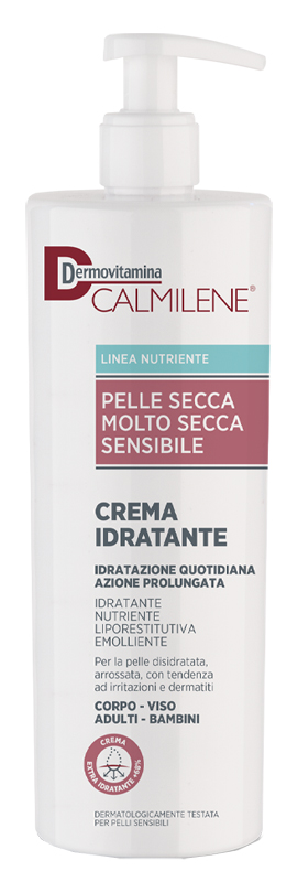 DERMOVITAMINA CALMILENE CREMA IDRATANTE PER PELLE SECCA, MOLTO SECCA O SENSIBILE 500 ML - Parafarmacia Mostacciano