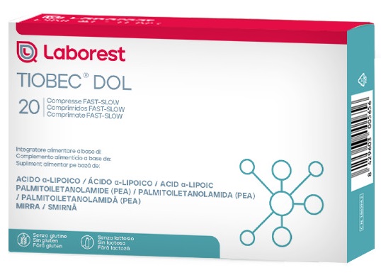 TIOBEC DOL 20 COMPRESSE DA 1455 MG - Parafarmacia Mostacciano