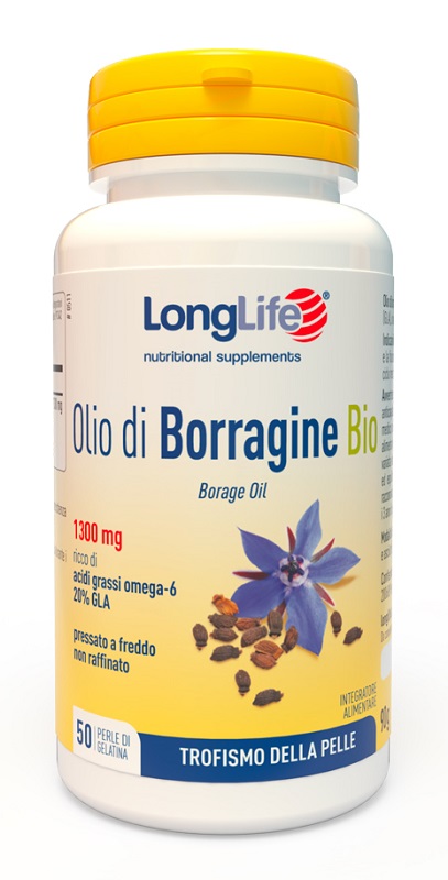 LONGLIFE OLIO BORRAGINE BIO 50 PERLE - Parafarmacia Mostacciano