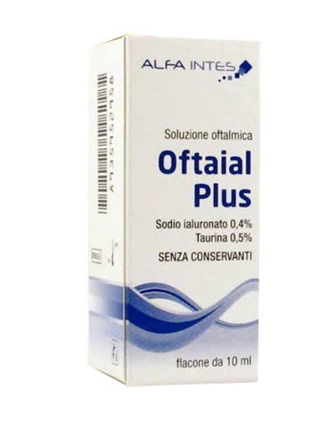 SOLUZIONE OFTALMICA OFTAIAL PLUS ACIDO IALURONICO 0,4% E TAURINA 10ML - Parafarmacia Mostacciano
