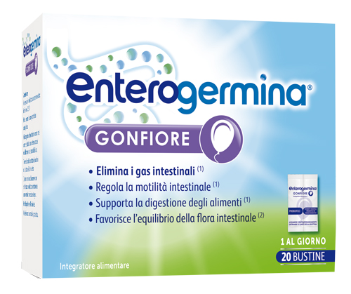 ENTEROGERMINA GONFIORE 20 BUSTINE BIPARTITE - Parafarmacia Mostacciano
