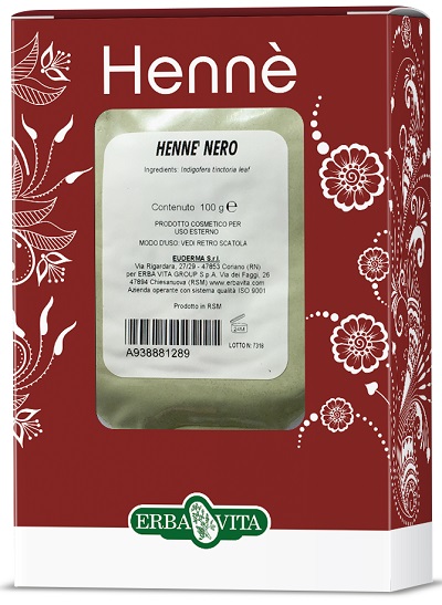 HENNE COLORANTE CAPELLI NERO 100 G - Parafarmacia Mostacciano