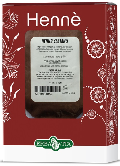 HENNE COLORANTE CAPELLI CASTANO 100 G - Parafarmacia Mostacciano
