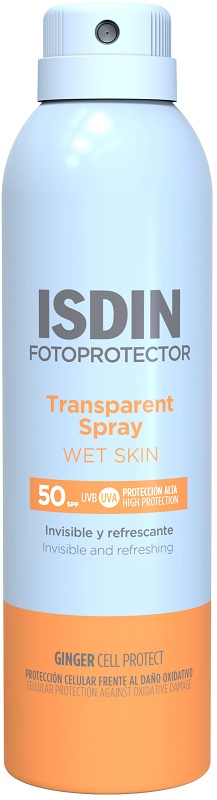 TRANSPARENT SPRAY WET SKIN SPF50 250 ML - Parafarmacia Mostacciano