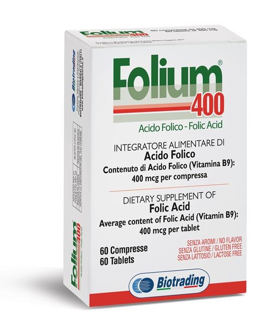 FOLIUM 400 60 COMPRESSE - Parafarmacia Mostacciano
