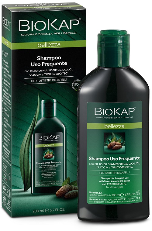 BIOKAP BELLEZZA SHAMPOO USO FREQUENTE CON TRICOBIOTIC 200 ML - Parafarmacia Mostacciano