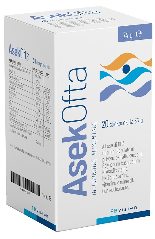 ASEK OFTA 20 STICKPACK - Parafarmacia Mostacciano
