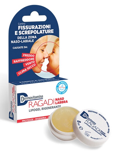 DERMOVITAMINA RAGADI NASO E LABBRA LIPOGEL RIGENERANTE 8 ML - Parafarmacia Mostacciano