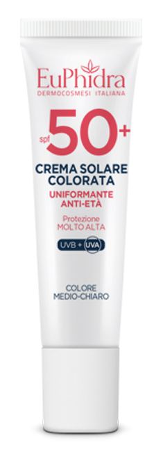 EUPHIDRA KALEIDO CREMA COLORATA MEDIO-CHIARO VISO SPF50+ 30 ML - Parafarmacia Mostacciano