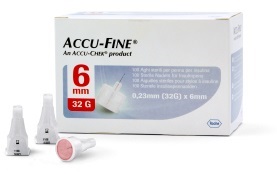 AGO PER PENNA DA INSULINA ACCU-FINE PEN NEEDLE ACCU-CHEK GAUGE 32 X 6MM 100 PEZZI - Parafarmacia Mostacciano