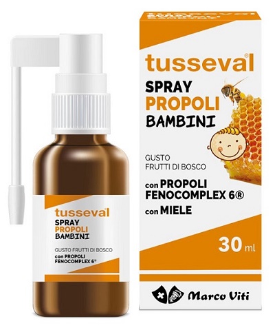TUSSEVAL GOLA PROPOLI SPRAY PER BAMBINI 30 ML - Parafarmacia Mostacciano