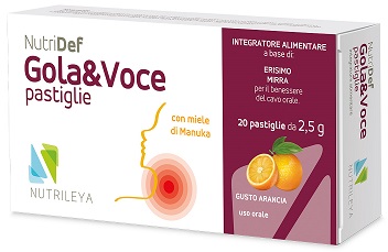 NUTRIDEF GOLA & VOCE ARANCIA 20 PASTIGLIE - Parafarmacia Mostacciano