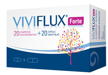 VIVIFLUX FORTE 20 COMPRESSE GASTRORESISTENTI + 20 CAPSULE LIQUID FILLER - Parafarmacia Mostacciano