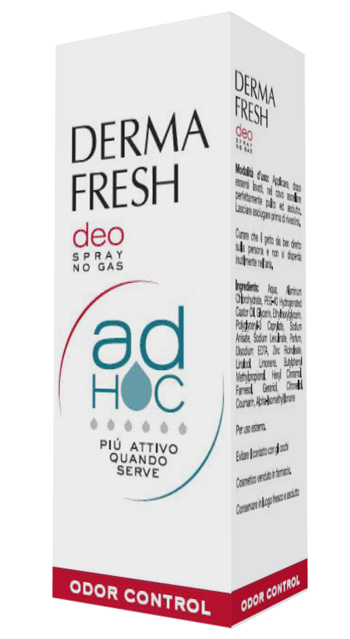 DERMAFRESH DEO SPRAY NO GAS AD HOC ODOR CONTROL DEODORANTE 100 ML - Parafarmacia Mostacciano