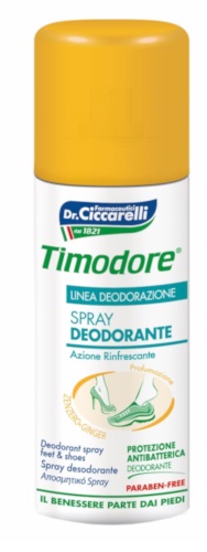 TIMODORE SPRAY DEODORANTE ALLO ZENZERO 150 ML - Parafarmacia Mostacciano
