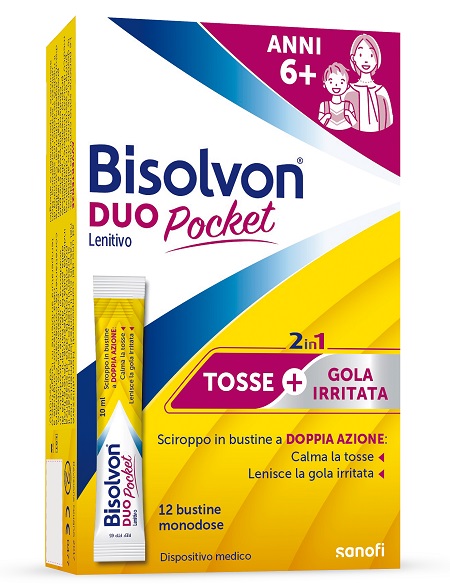 BISOLVON DUO POCKET LENITIVO NEW 12 BUSTINE - Parafarmacia Mostacciano